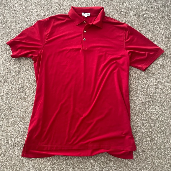 Red Peter Millar Golf Polo - Picture 3 of 3